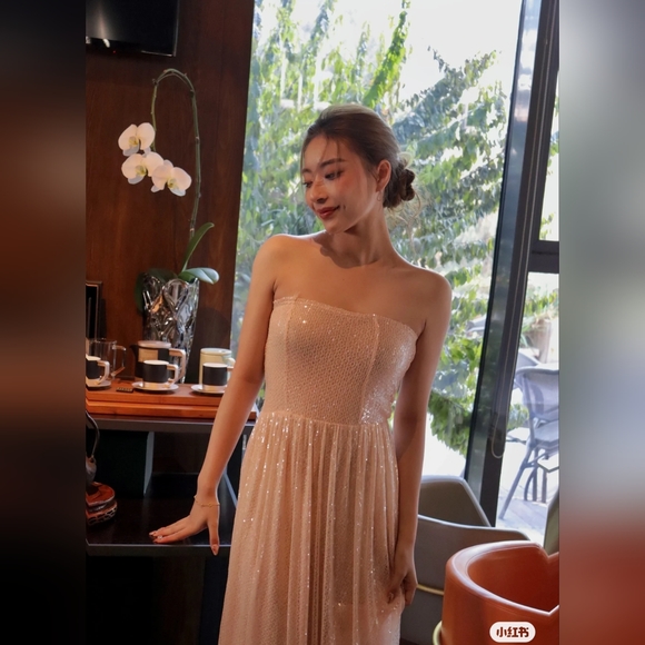 NWT Zara Long Sequin Knit Dress - 2142/071 - Picture 5 of 17